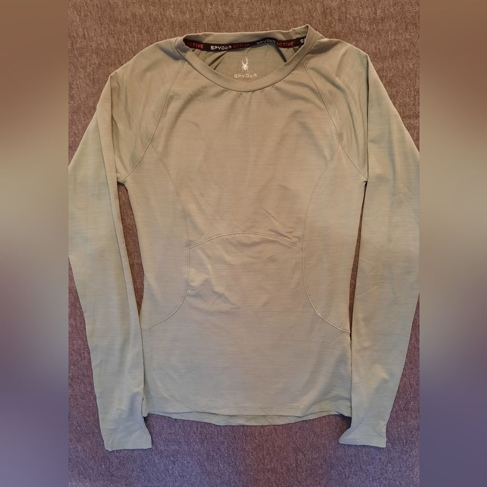 Spyder Shirt Womans Green XS Outdoor Sporty Casual Workwear Rugged Streetwear - Picture 8 of 14